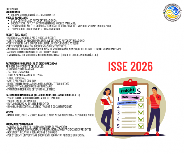 ISEE 2026 documenti ITA