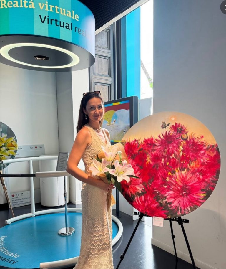 «L’arte come rinascita» живопис Олени Громової у Римі — Ukrainian Art Weeks 2